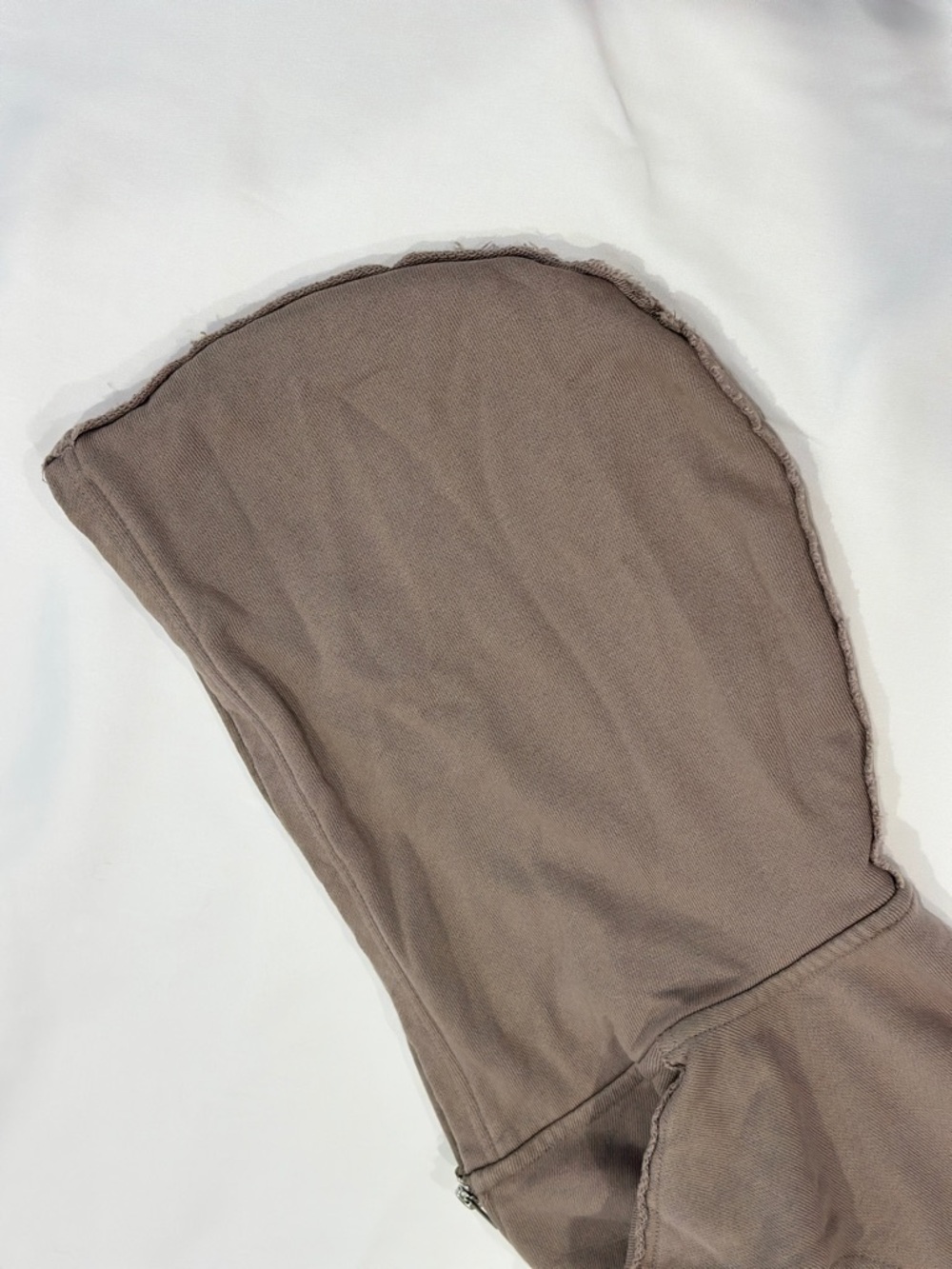 YoungLA Cropped Zip Hoodie in Taupe - Picture 12 of 12